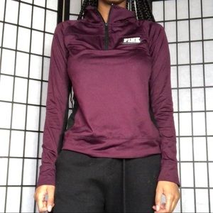 Victoria secret maroon half zip